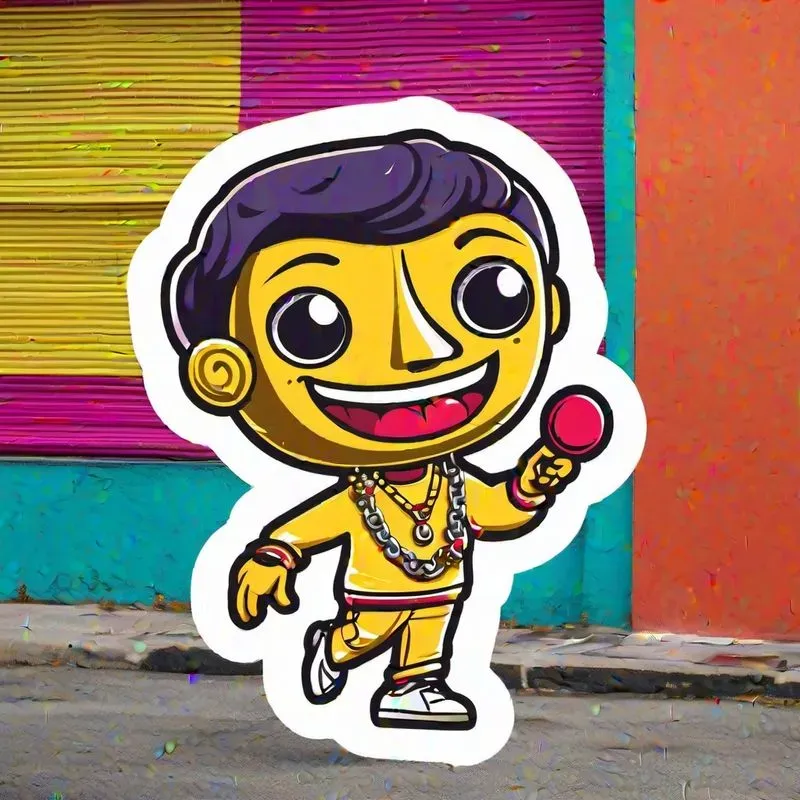 Labubu Miami Vibes Stickers