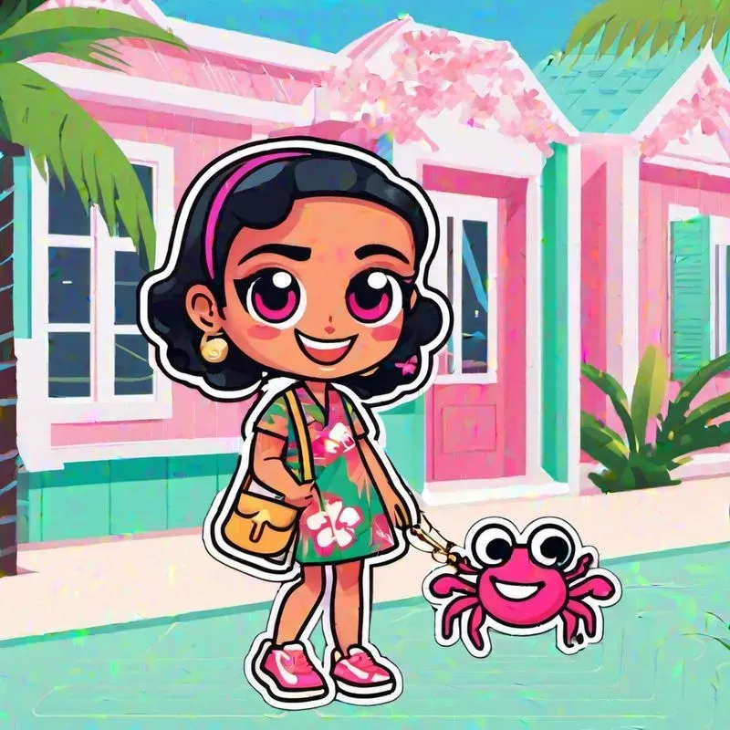 Labubu Miami Vibes Stickers
