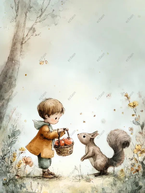 Storybook Watercolor Cute Scenes