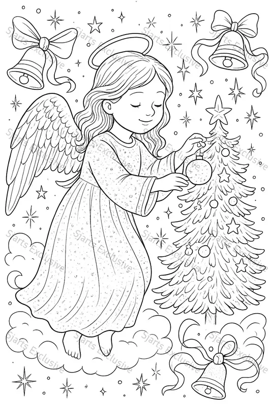 Realistic Christmas Coloring Books