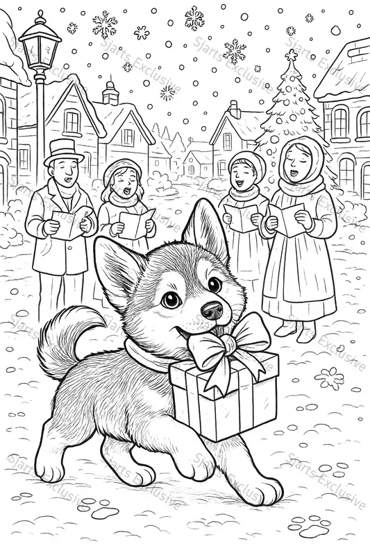 Realistic Christmas Coloring Books