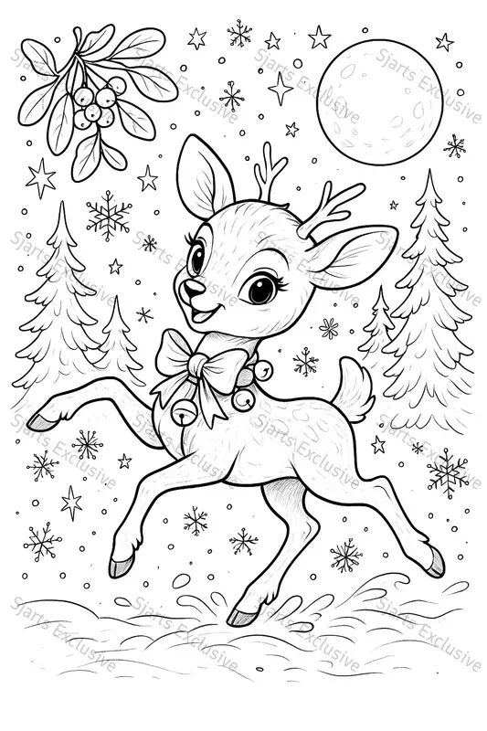 Realistic Christmas Coloring Books