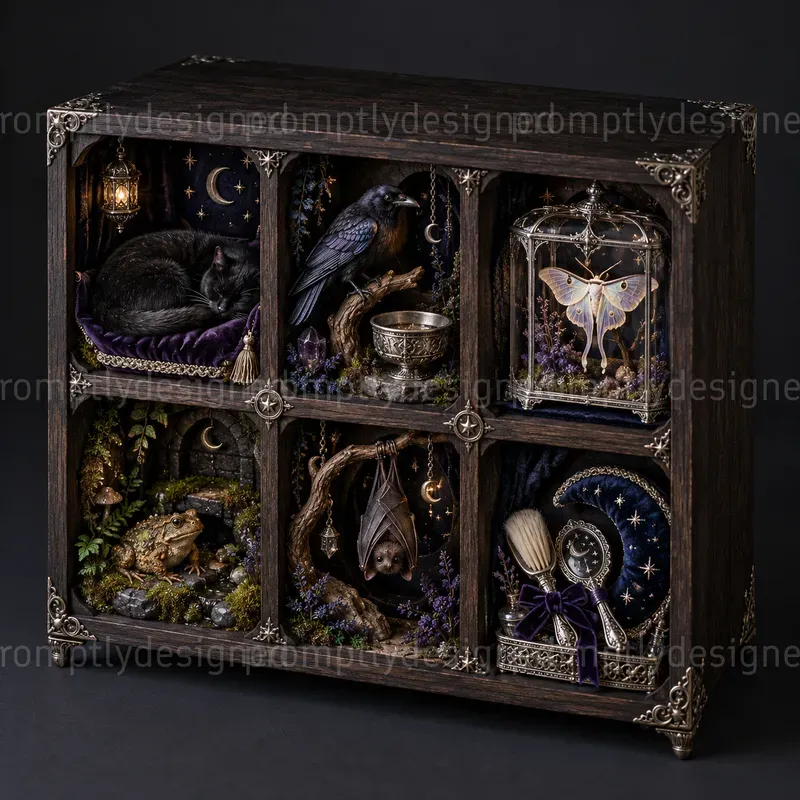 Witches Miniature Shadowboxes