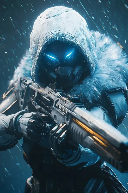 Frostbound Valkyrie Scifi Fantasy Art