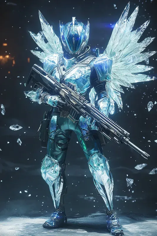 Frostbound Valkyrie Scifi Fantasy Art