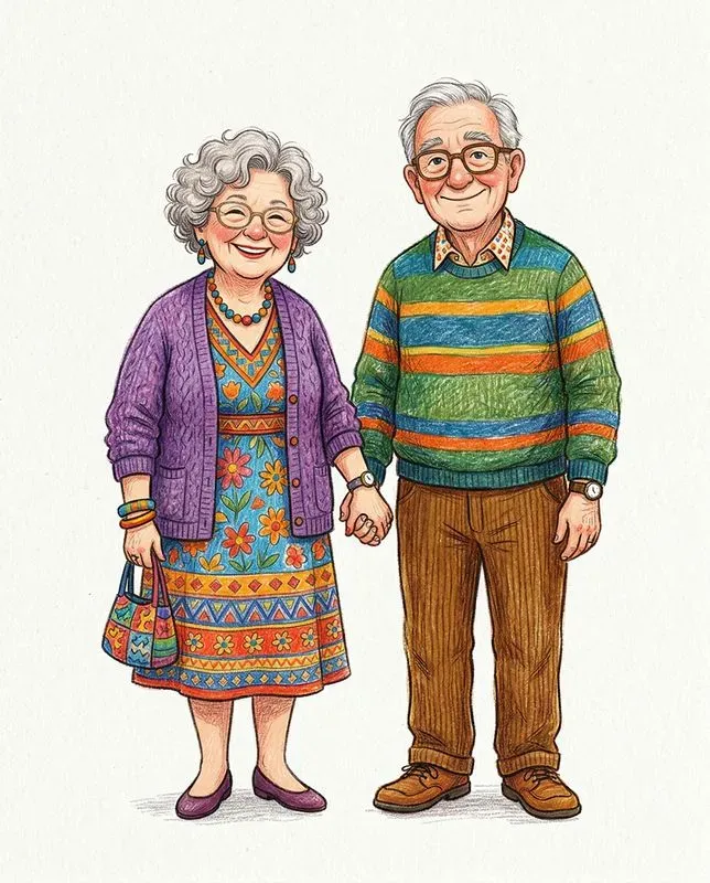 Handdrawn Colorful Pencil Illustrations
