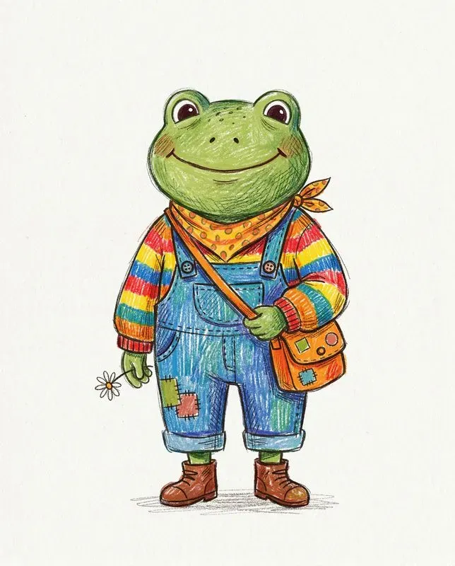 Handdrawn Colorful Pencil Illustrations