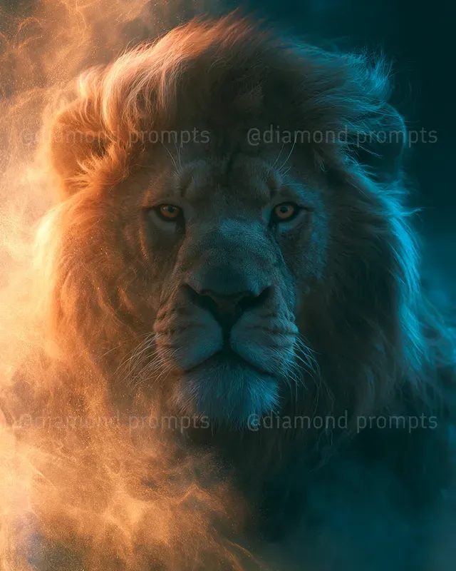 Cinematic Neon Animal Portraits