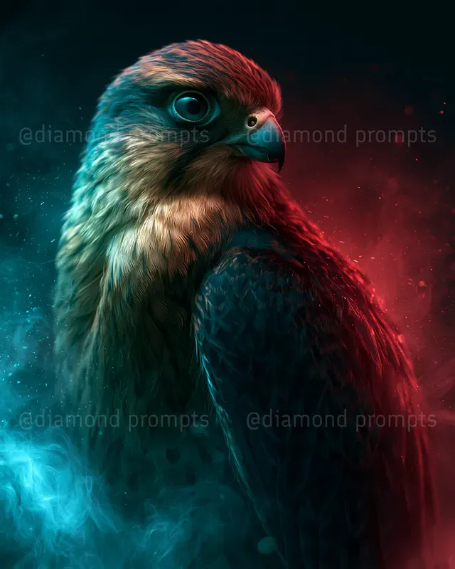 Cinematic Neon Animal Portraits