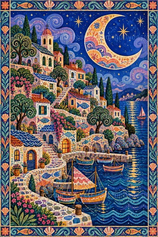 Colorful Folk Wall Art