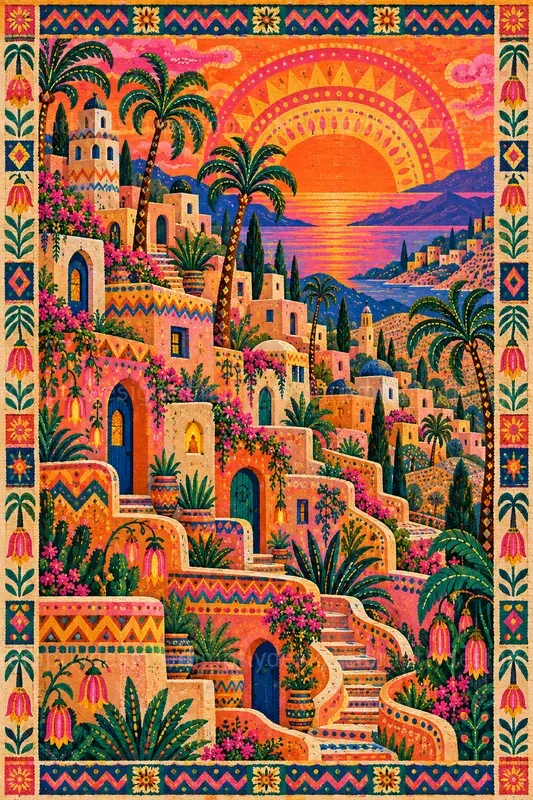 Colorful Folk Wall Art