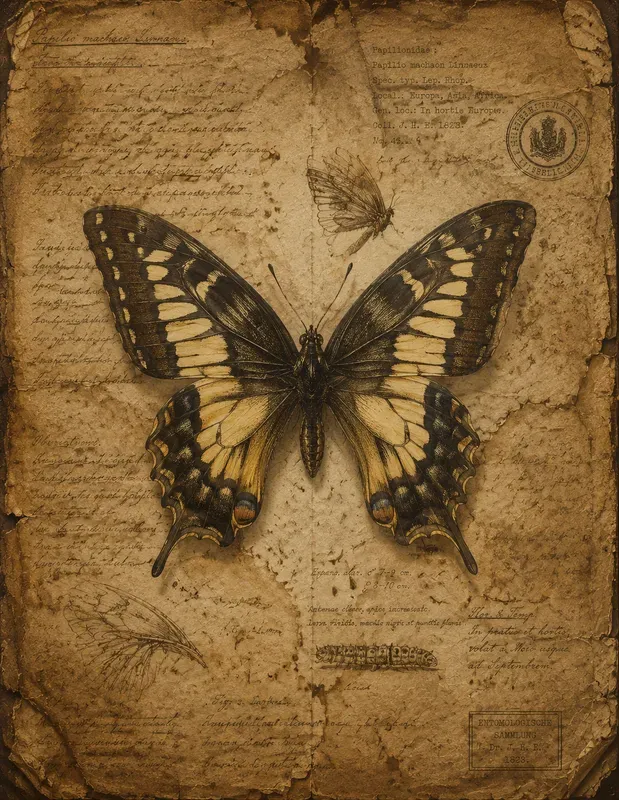 Vintage Entomology Journal Pages