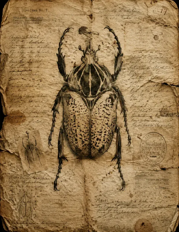 Vintage Entomology Journal Pages