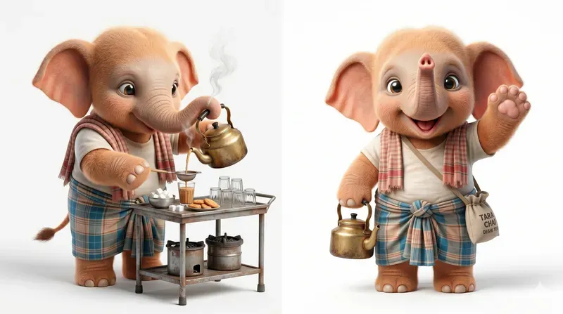 3D Animal Professions Dual Poses