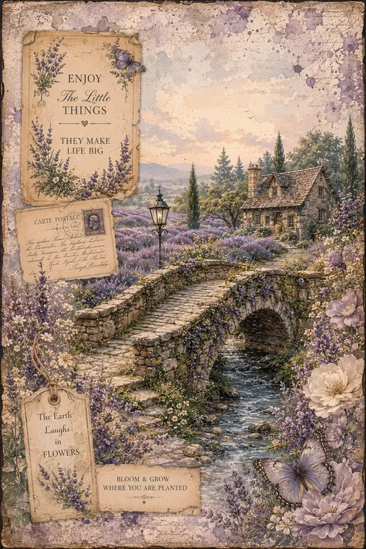 Summer Cottagecore Junk Journal Papers