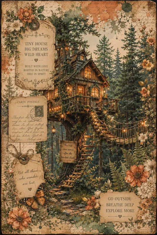Summer Cottagecore Junk Journal Papers