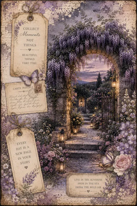 Summer Cottagecore Junk Journal Papers