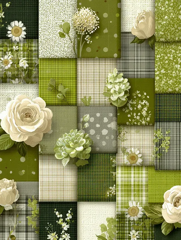 Vintage Floral Shabby Chic Patchwork