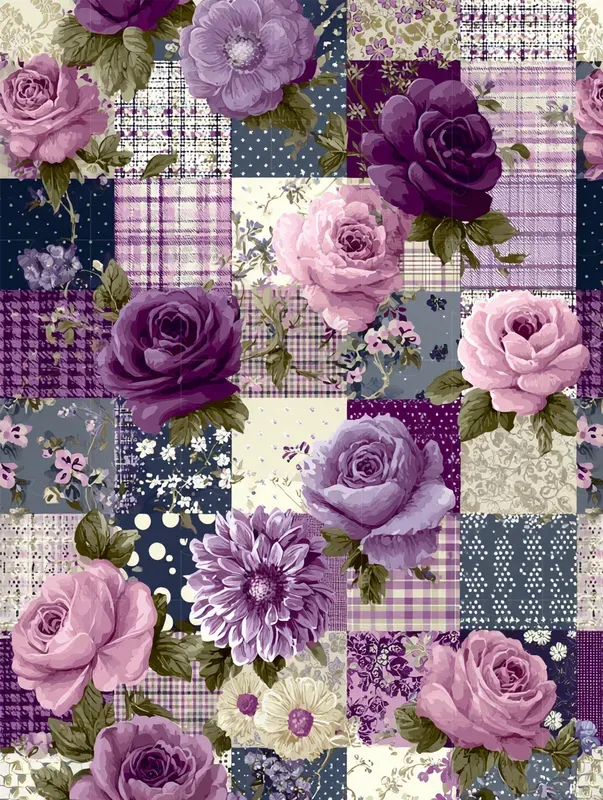 Vintage Floral Shabby Chic Patchwork