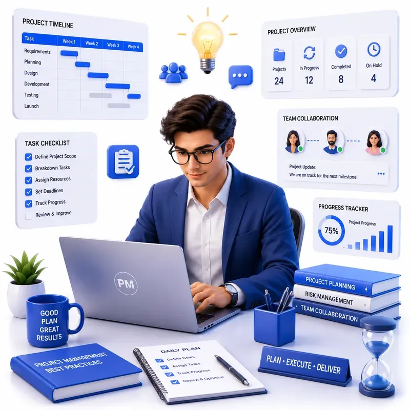 Modern 3D Office Team Illustrations