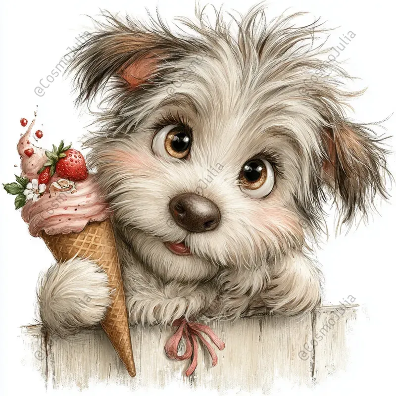 Adorable Strawberry Animal Clipart