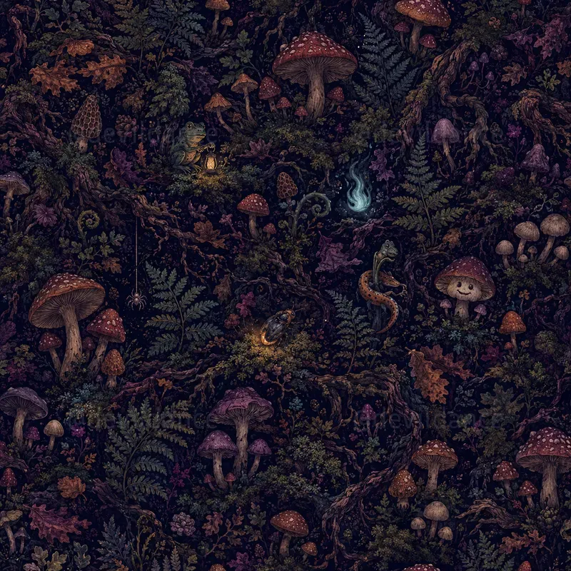 Hidden Creatures Halloween Patterns