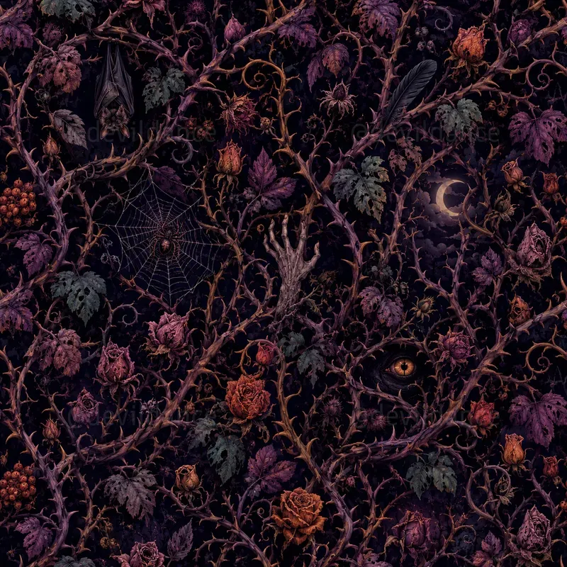Hidden Creatures Halloween Patterns