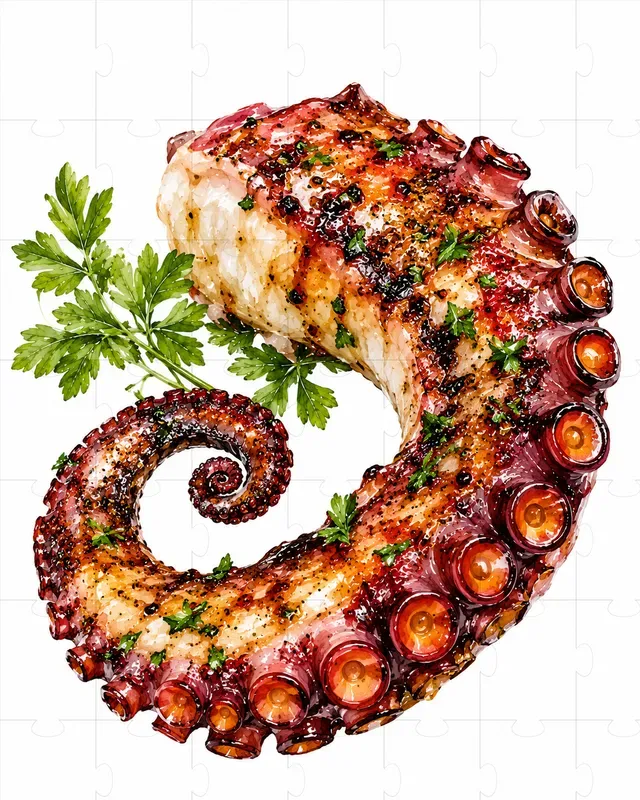 Seafood Watercolor Cliparts