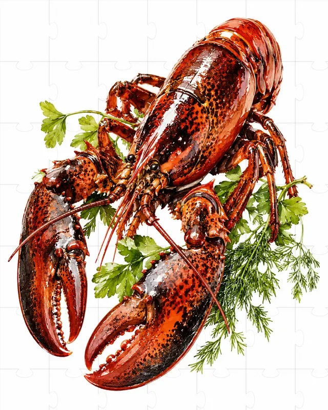 Seafood Watercolor Cliparts