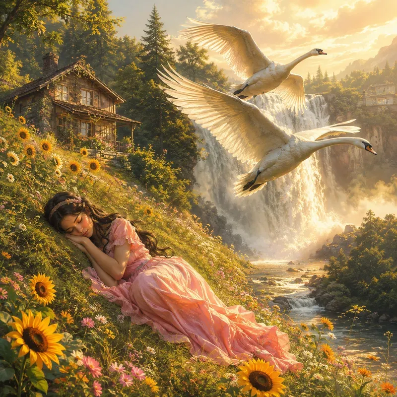 Meadow Waterfall Dreams