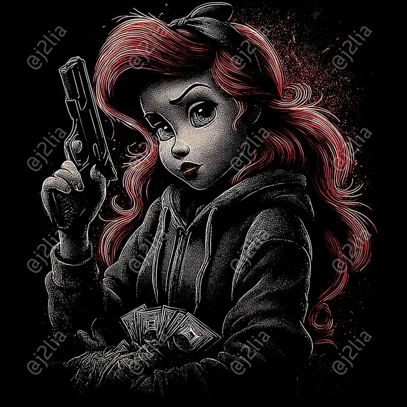 Disney Character Gangster Portraits