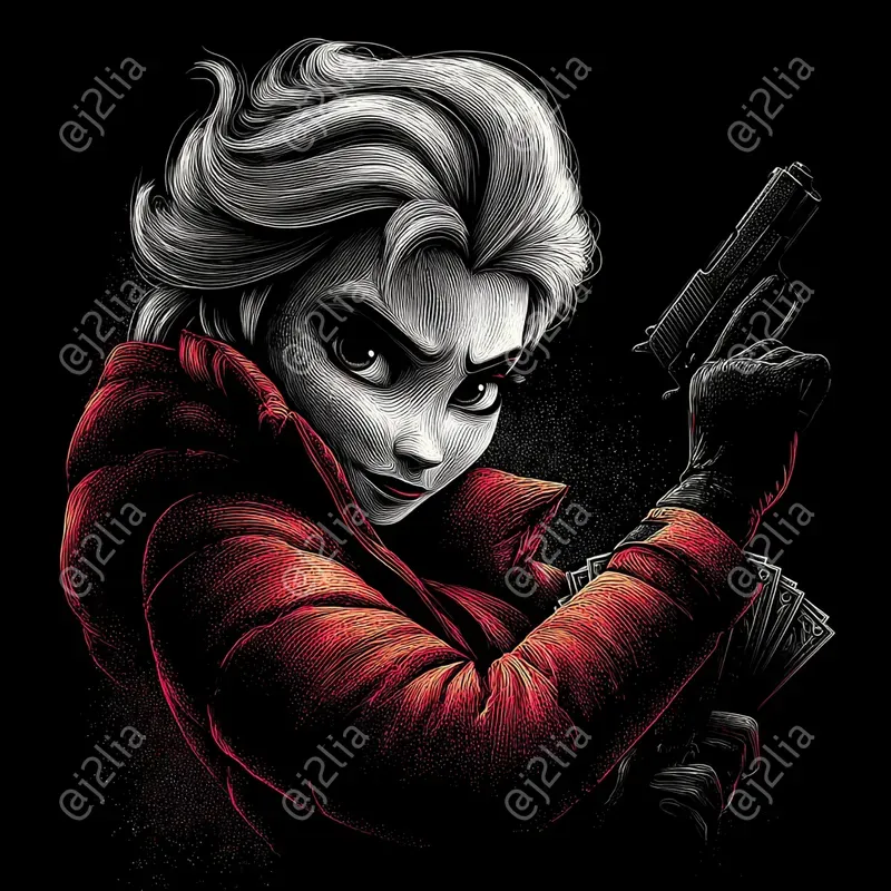 Disney Character Gangster Portraits