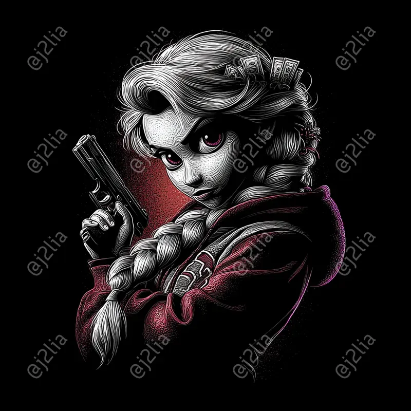 Disney Character Gangster Portraits