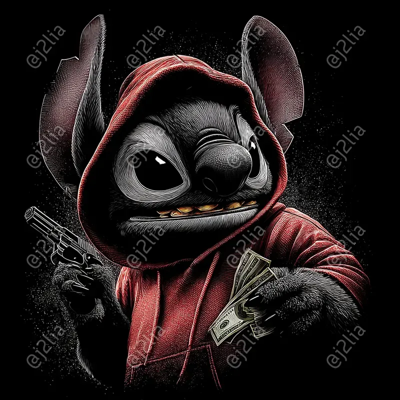 Disney Character Gangster Portraits