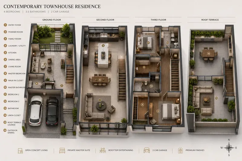 3D Isometric Floor Plan Generator