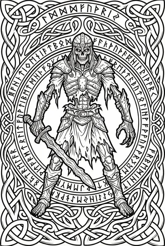 Nordic Myth Coloring Pages
