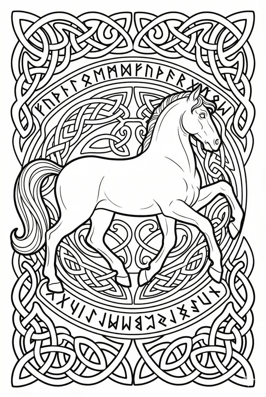 Nordic Myth Coloring Pages