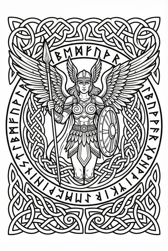 Nordic Myth Coloring Pages