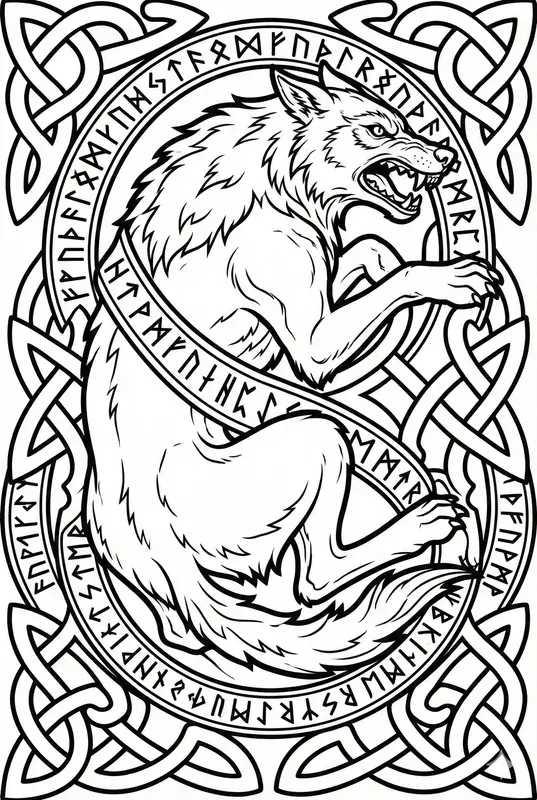 Nordic Myth Coloring Pages