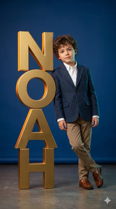 3D Giant Typography Character Portraits