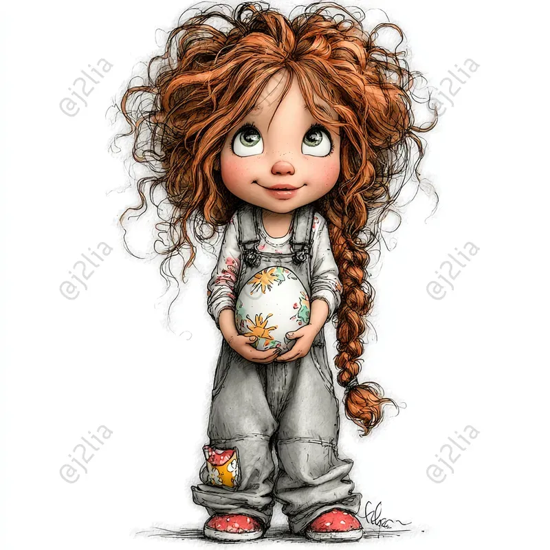 Easter Girl Clipart