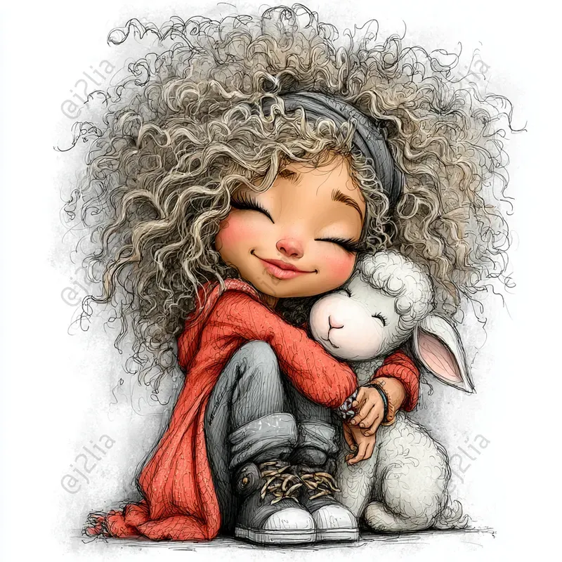 Easter Girl Clipart