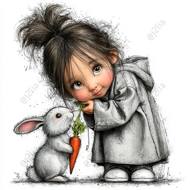 Easter Girl Clipart