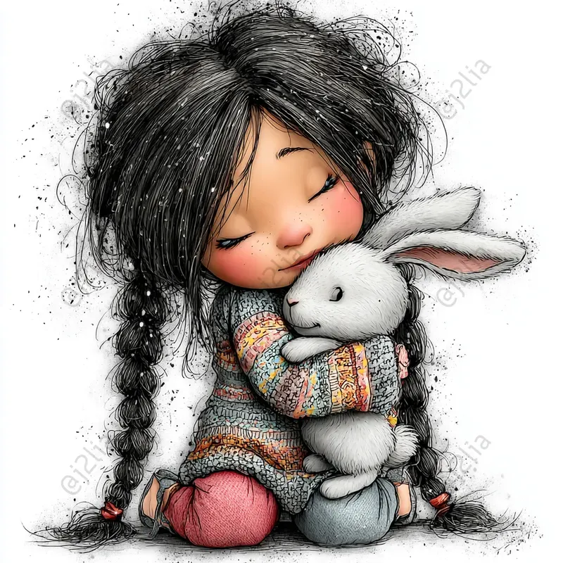 Easter Girl Clipart