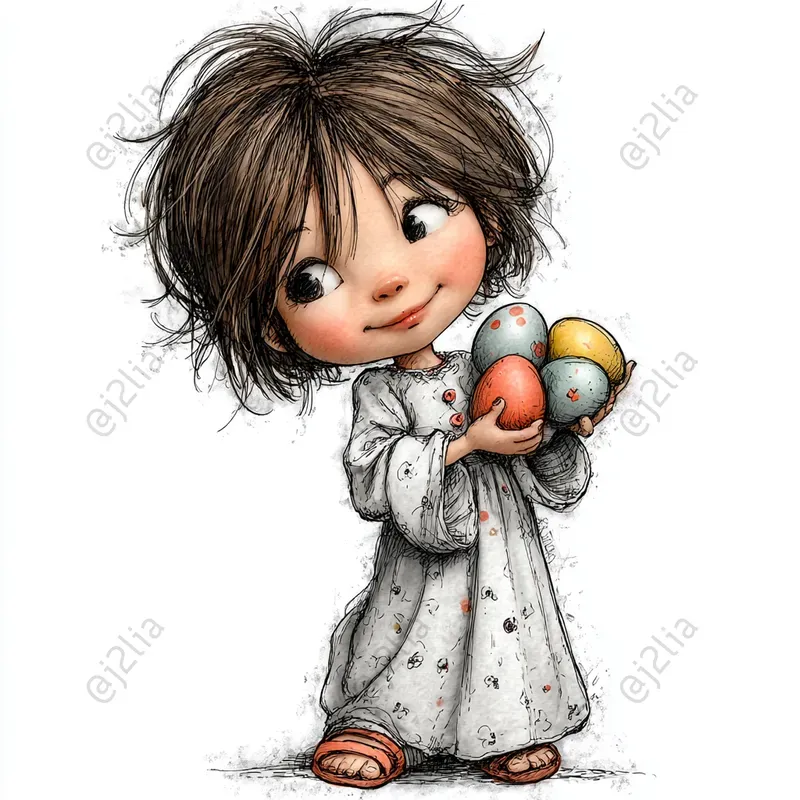 Easter Girl Clipart