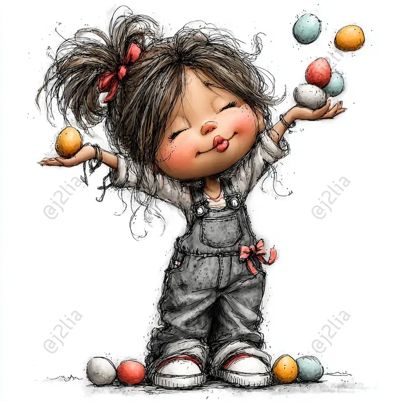Easter Girl Clipart