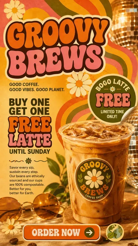 70s Groovy Summer Disco Promo Banners