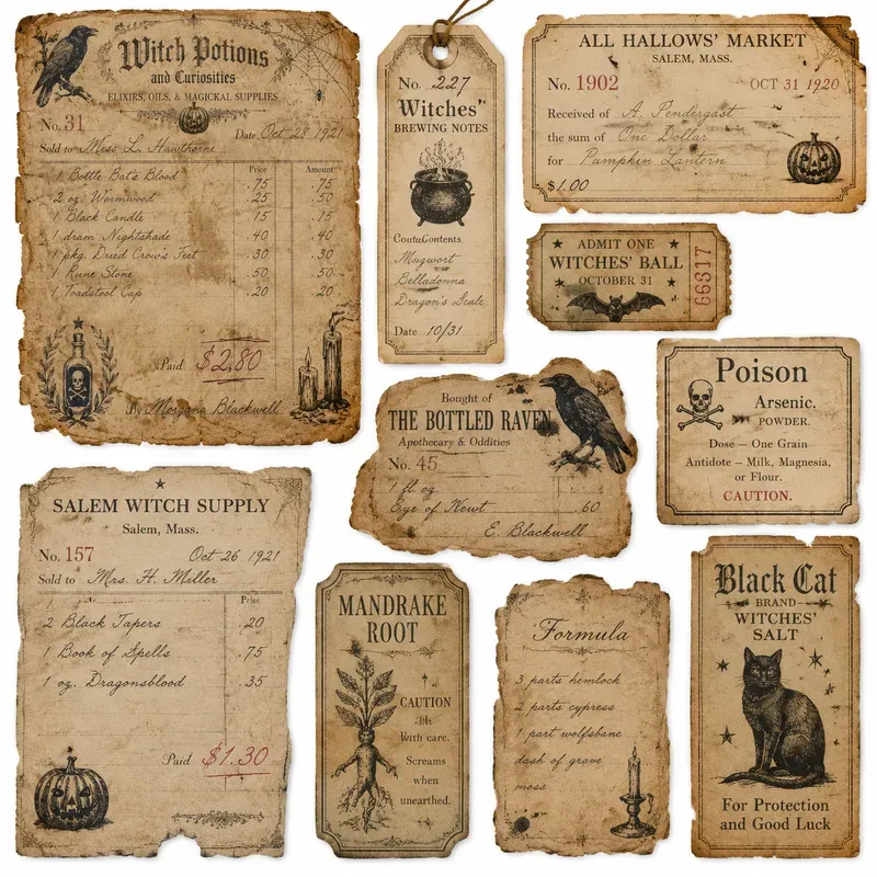 Halloween Receipt Ephemera Generator