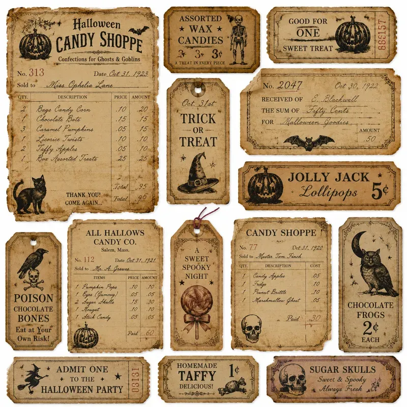 Halloween Receipt Ephemera Generator