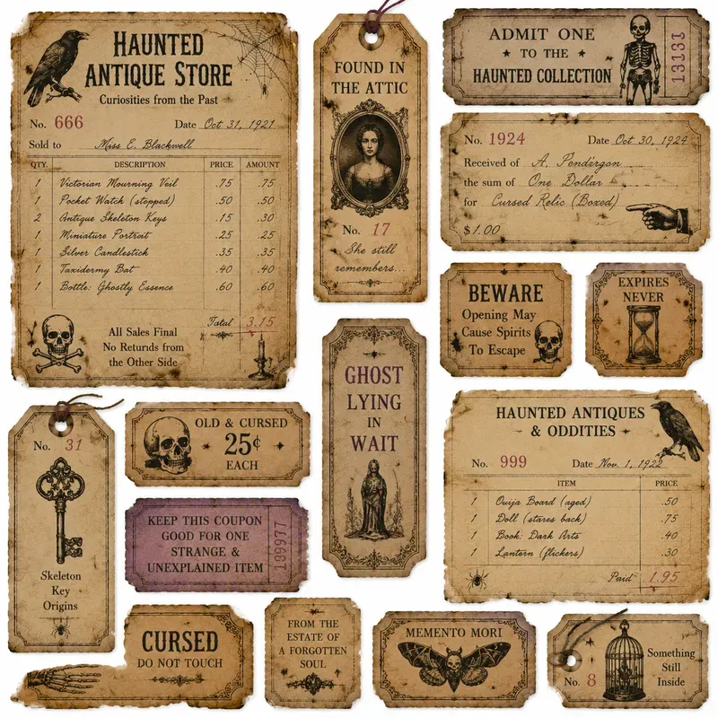 Halloween Receipt Ephemera Generator